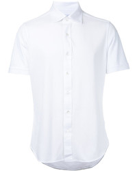 Мужская белая рубашка с коротким рукавом от ESTNATION