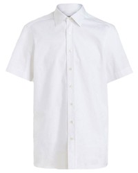 Мужская белая рубашка с коротким рукавом от Etro