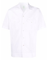 Мужская белая рубашка с коротким рукавом от Finamore 1925 Napoli