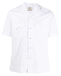 Мужская белая рубашка с коротким рукавом от Finamore 1925 Napoli