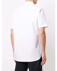 Мужская белая рубашка с коротким рукавом от Tommy Hilfiger