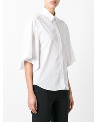 Женская белая рубашка с коротким рукавом от Veronique Branquinho