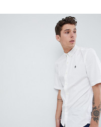 Мужская белая рубашка с коротким рукавом от French Connection