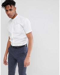 Мужская белая рубашка с коротким рукавом от French Connection