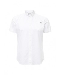 Мужская белая рубашка с коротким рукавом от Fresh Brand
