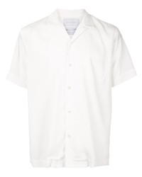 Мужская белая рубашка с коротким рукавом от Fumito Ganryu