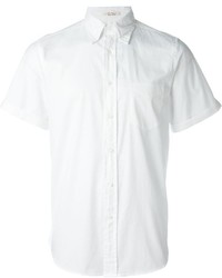 Мужская белая рубашка с коротким рукавом от Gant