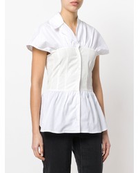 Женская белая рубашка с коротким рукавом от Aalto