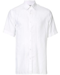 Мужская белая рубашка с коротким рукавом от Gieves & Hawkes