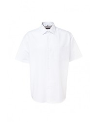Мужская белая рубашка с коротким рукавом от GREG