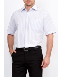 Мужская белая рубашка с коротким рукавом от GREG