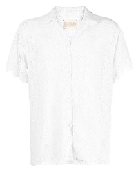 Мужская белая рубашка с коротким рукавом от HARAGO
