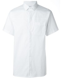 Мужская белая рубашка с коротким рукавом от Helmut Lang