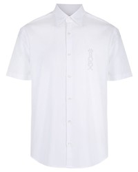 Мужская белая рубашка с коротким рукавом от Hugo