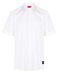 Мужская белая рубашка с коротким рукавом от Hugo