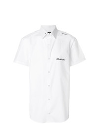 Мужская белая рубашка с коротким рукавом от Icosae