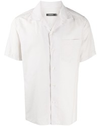 Мужская белая рубашка с коротким рукавом от J. Lindeberg