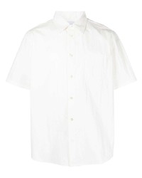 Мужская белая рубашка с коротким рукавом от John Elliott