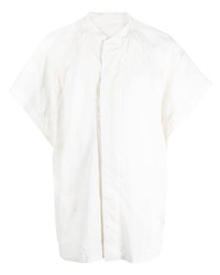 Мужская белая рубашка с коротким рукавом от Julius