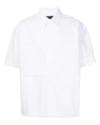 Мужская белая рубашка с коротким рукавом от Juun.J