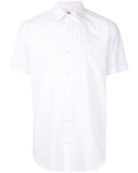 Мужская белая рубашка с коротким рукавом от Kent & Curwen