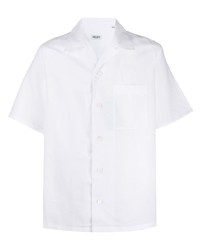 Мужская белая рубашка с коротким рукавом от Kenzo