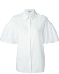 Женская белая рубашка с коротким рукавом от Kenzo