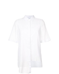 Женская белая рубашка с коротким рукавом от Kimora Lee Simmons