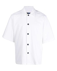 Мужская белая рубашка с коротким рукавом от Kiton