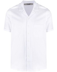 Мужская белая рубашка с коротким рукавом от La Fileria For D'aniello