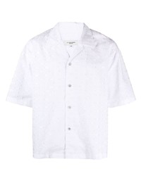 Мужская белая рубашка с коротким рукавом от Le 17 Septembre
