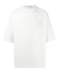 Мужская белая рубашка с коротким рукавом от Lemaire