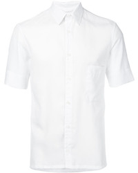 Мужская белая рубашка с коротким рукавом от Lemaire
