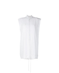 Женская белая рубашка с коротким рукавом от Lost & Found Rooms