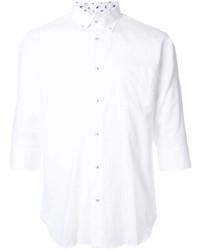 Мужская белая рубашка с коротким рукавом от Loveless