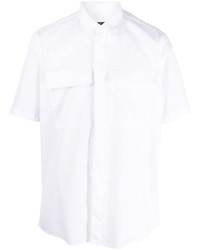 Мужская белая рубашка с коротким рукавом от Low Brand