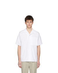 Мужская белая рубашка с коротким рукавом от Maison Margiela