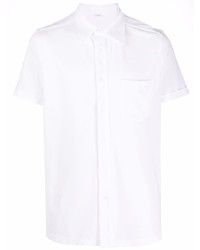 Мужская белая рубашка с коротким рукавом от Malo