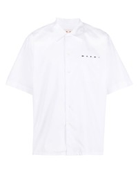 Мужская белая рубашка с коротким рукавом от Marni