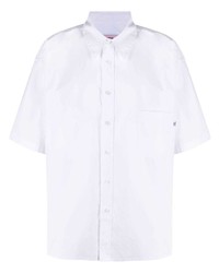 Мужская белая рубашка с коротким рукавом от Martine Rose