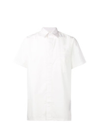 Мужская белая рубашка с коротким рукавом от Matthew Miller