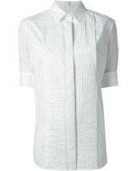 Женская белая рубашка с коротким рукавом от McQ by Alexander McQueen