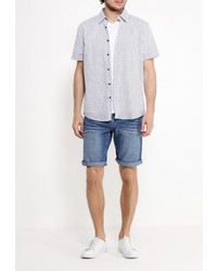 Мужская белая рубашка с коротким рукавом от Modis