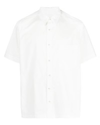 Мужская белая рубашка с коротким рукавом от Nanushka