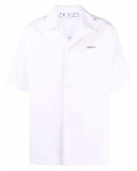 Мужская белая рубашка с коротким рукавом от Off-White