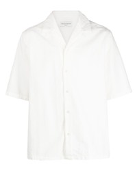 Мужская белая рубашка с коротким рукавом от Officine Generale
