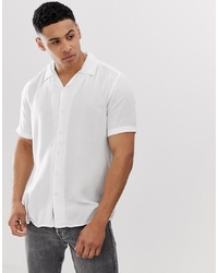Мужская белая рубашка с коротким рукавом от ONLY & SONS