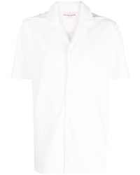 Мужская белая рубашка с коротким рукавом от Orlebar Brown