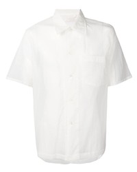 Мужская белая рубашка с коротким рукавом от Our Legacy