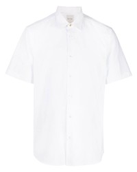 Мужская белая рубашка с коротким рукавом от Paul Smith